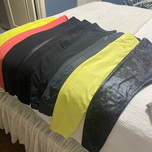 Athleta Bundle Colorful Athletic Leggings and Tops 8 leggings 5 tops 1windbreak